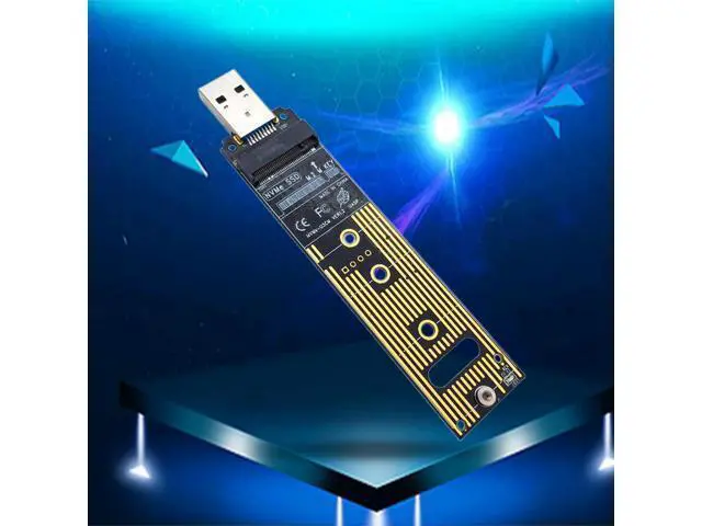 Alt view image 4 of 4 - M.2 NVME USB 3.1 Adapter USB3.1 M.2 NVME To USB Card Reader M.2 NVME To USB-A 3.0 Internal Converter Card for PCI-E/M.2 Nvme SSD