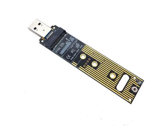 Alt view image 2 of 4 - M.2 NVME USB 3.1 Adapter USB3.1 M.2 NVME To USB Card Reader M.2 NVME To USB-A 3.0 Internal Converter Card for PCI-E/M.2 Nvme SSD