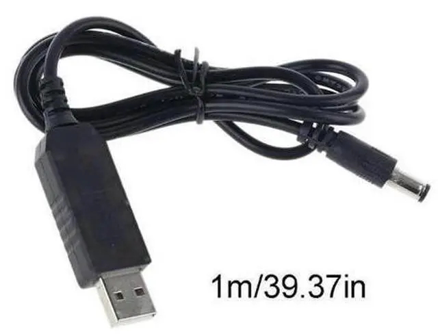 Alt view image 2 of 3 - USB Power Boost Line DC 5V to DC 12V Step UP Module USB Converter Adapter Router Cable 2.1x5.5mm Plug