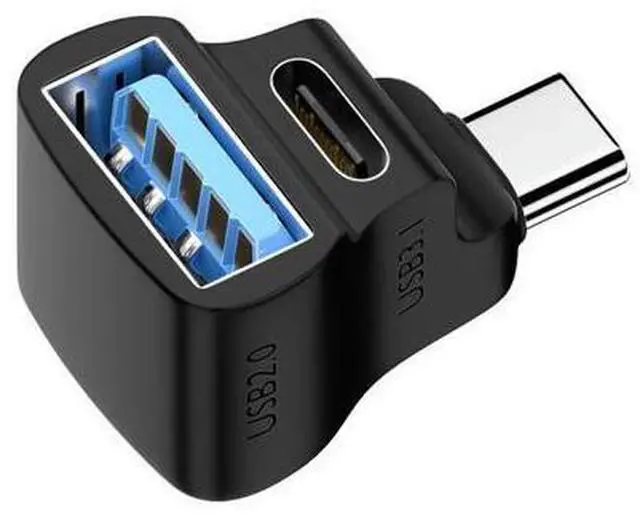 Main image of 1 To 2 USB-C To USB-C USB-A Adapter 20Gbps USB-C Male To USB-C USB-A Female Adapter 8K 60HZ 180 Degree for STEAM DECK/Switch