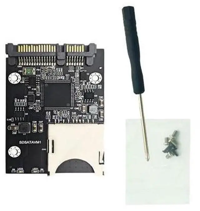 Main image of SD To SATA SSD Adapter with Enclosure Case Convertor Adapter Card for 2.5in SATA SSD Accessories