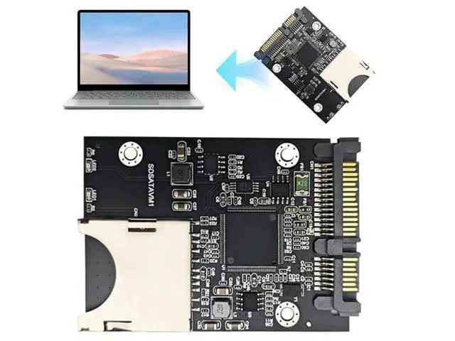 Alt view image 2 of 3 - SD To SATA SSD Adapter with Enclosure Case Convertor Adapter Card for 2.5in SATA SSD Accessories
