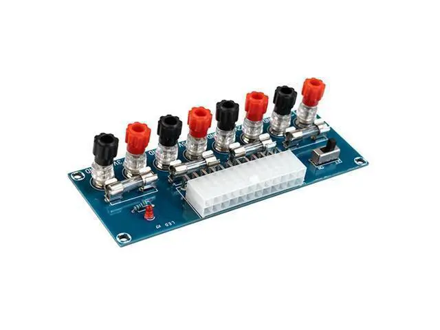 Alt view image 3 of 4 - XH-M229 HU-M27 PC Desktop Chassis Power Supply ATX Adapter Takeout Board Outlet Output Terminal Module with Case