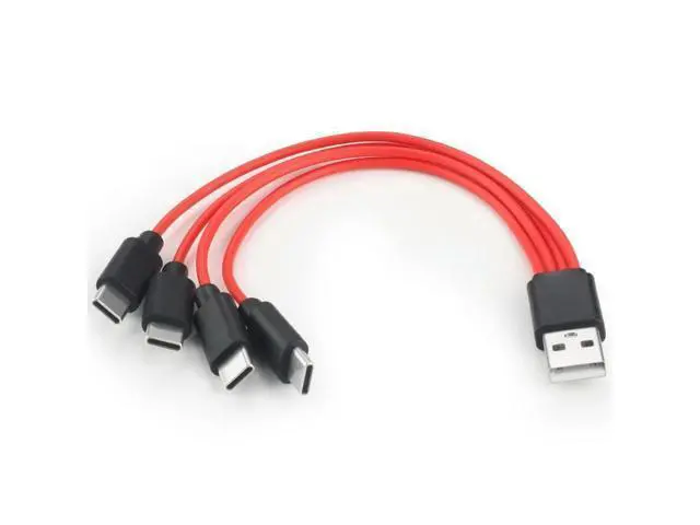 Alt view image 3 of 3 - 4 in 1 Convert Type-C USB Splitter Cable 4 Port Fast-Charging Adapter for Hard Drive Disk Phone Charger Cord Connector