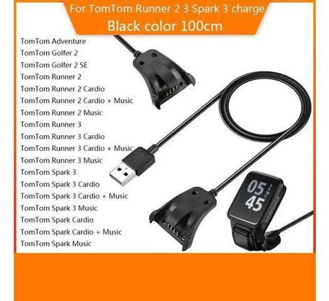 Alt view image 2 of 3 - Watch Charger Stable Stand Mount Bracket for Tom Tom Runner 2 3 Spark Cardio USB Charging Cable Holder Power Adapter Cord