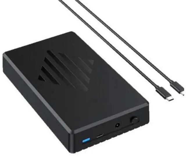 Main image of Desktop 3.5-Inch USB 3.1 SATA Portable Hard Drive Enclosure Plastic Case HD356T USB To SATA Adapter