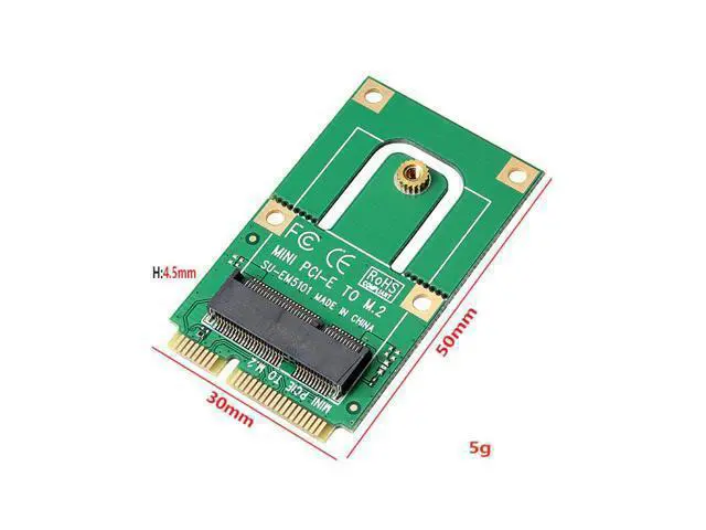 Alt view image 2 of 6 - Mini PCI-E to M.2 Adapter Converter Expansion Card M.2 NGFF Key E Interface For M.2 Wireless Bluetooth WiFi Module for Laptop PC