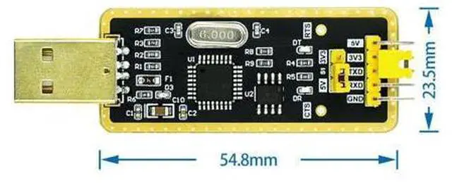 Alt view image 3 of 3 - FT232 FT232BL FT232RL USB 2.0 to TTL Level Download Cable to Serial Board Adapter Module 5V 3.3V Debugger TO 232 support win10