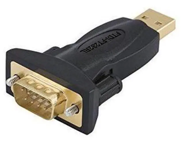 Main image of USB to RS232 Adapter with FTDI Chipset, CableCreation USB 2.0 Male to RS232 Male DB9 Serial Converter for cashier register,Modem,scanner,Industriual machinery,CNC and Above,Black