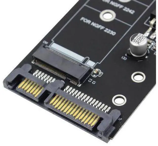 Alt view image 3 of 5 - XT-XINTE 5PCS Sata Adapter for Ngff ( M2 ) Ssd To 2.5 inch To Sata3 Convert Card For 30/42/60/80Mm M.2 Ssd Hard Drive