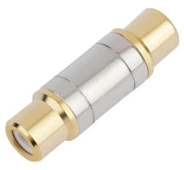 Main image of Dual RCA Connectors RCA Female to Female Jack Socket Straight Adapter Gold Plated Speaker Cable Extender