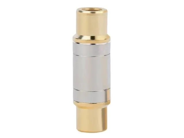 Alt view image 3 of 3 - Dual RCA Connectors RCA Female to Female Jack Socket Straight Adapter Gold Plated Speaker Cable Extender
