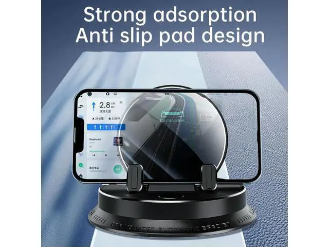 Alt view image 3 of 4 - Universal Dashboard Cell Phone Holder 360 Degree Rotation Phone Bracket Mobile Phone Holder for Car Dashboard