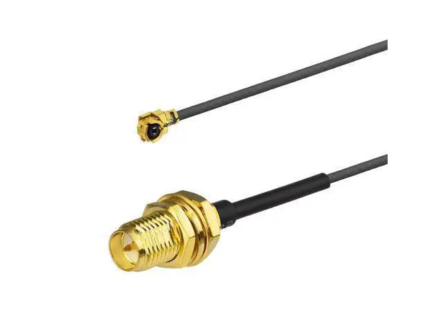 Alt view image 5 of 6 - 2-Pack 6dBi 2.4GHz 5GHz 5.8GHz WiFi RP-SMA Antenna & IPX U.FL Pigtail Cable 15cm