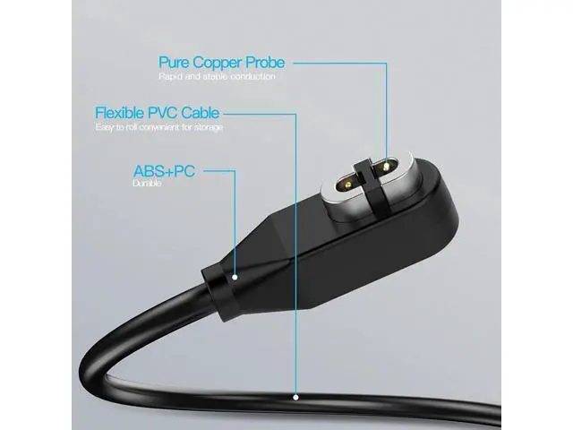Alt view image 5 of 7 - A 2 Pack Compatible for Shokz Charging Cable,Magnetic USB Charger Cord Compatible for Aftershokz Aeropex AS800,Shokz OpenRun Pro,OpenRun,OpenRun Mini,OpenComm Bone Conduction Headphones