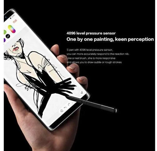 Alt view image 7 of 7 - For Galaxy Note 8 / N9500 Touch Stylus S Pen Black Pink Grey