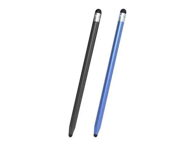 Alt view image 2 of 6 - Universal Two-end Rubber Nibs Capacitive Stylus Pen with Magnetic Cap