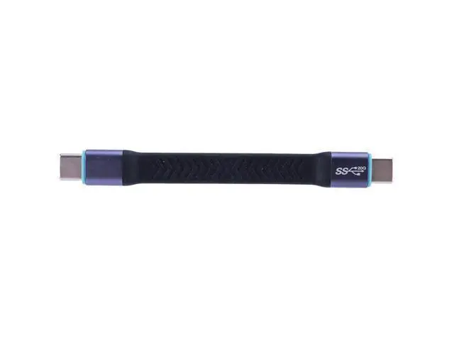 Alt view image 2 of 4 - PD 100W USB Type C To Type-C Cable Gen 2 20Gpbs USB 3.2 Data Cable 20V 5A USB3.2 Fast Charging USB Short Data Cable Cord 8K 60Hz