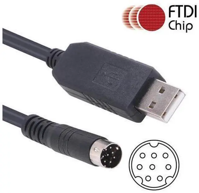 Alt view image 3 of 3 - USB Programming Cable for Kenwood TM-V71 TM-V71A TM-V71E TM-V71G TM-D710 PG-5G PG-5H, RS232 Serial USB to Mini Din 8P