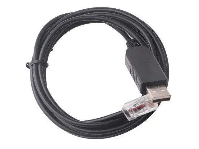 Alt view image 2 of 3 - USB RS232 Serial Serial Cable for Communication Mppt Solar Charget Controlle SRNE Solar Charge Controller USB to RJ12 6P6C Cable (6ft)