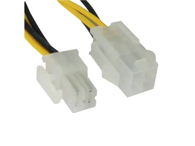 Alt view image 4 of 6 - 18CM power supply cable ATX 12V 4 pin male to 4pin female computer PC CPU P4 extension cable cord PSU connector cord