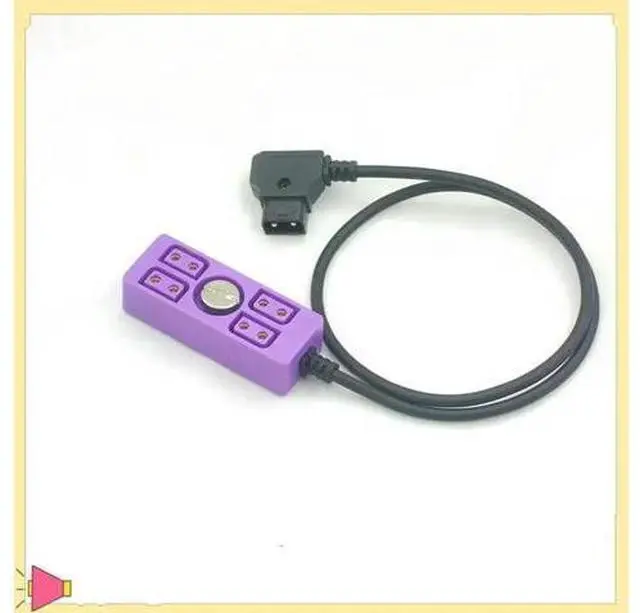 Alt view image 4 of 4 - D-Tap Splitter Cable D-TAP To 4D-Tap Camera Power Supply Splitter Cable For V-Mount With 1/4 Screw