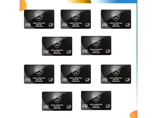Alt view image 4 of 4 - RFID Blocking Card Holder 10Pcs NFC Anti-Theft Shield Case IC Bank Card Protection Secure Wallet Blocker