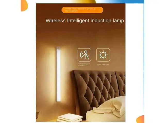 Alt view image 2 of 4 - Wireless LED Night Light Motion Sensor Light Closet Night Lamp For Kitchen Bedroom Cabinet Light White Light Model Easy Ins