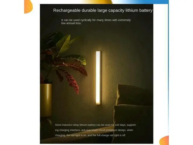 Alt view image 4 of 4 - Wireless LED Night Light Motion Sensor Light Closet Night Lamp For Kitchen Bedroom Cabinet Light White Light Model Easy Ins