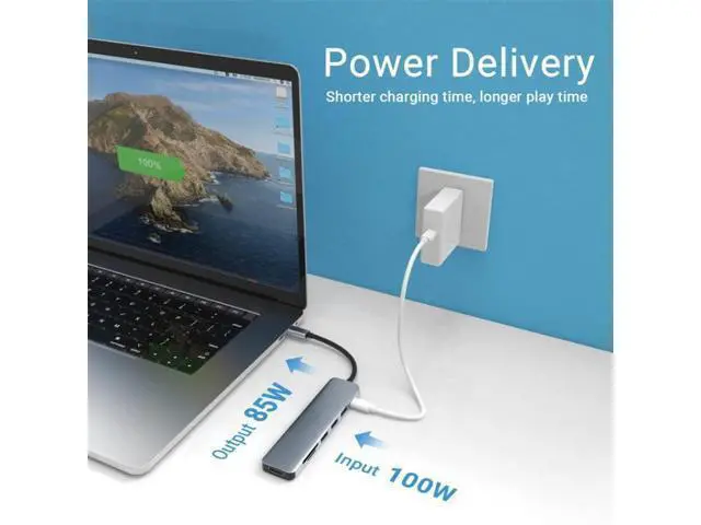 Alt view image 7 of 7 - 7 in 1 USB-C / Type-C to USB Docking Station