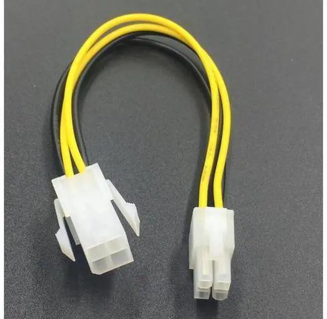 Main image of 2PCS ATX 4pin Power Supply Cable 20cm ATX 4 Pin Male to Female PC CPU Power Supply Extension Cable Cord