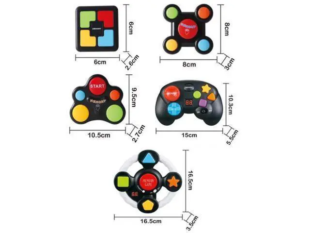 Alt view image 3 of 5 - Children Educational Memory Training Game Machine, Style: Square Square