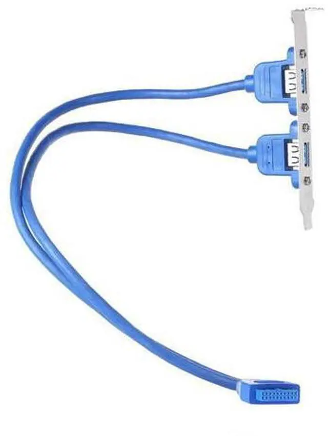 Alt view image 3 of 4 - PC Connecting Line Pro Motherboard Usb 3.0 20pin to Dual Usb3.0 Cable/usb3.0 Rear Chassis Baffle Cable