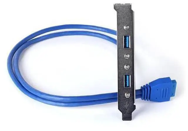 Alt view image 4 of 4 - PC Connecting Line Pro Motherboard Usb 3.0 20pin to Dual Usb3.0 Cable/usb3.0 Rear Chassis Baffle Cable