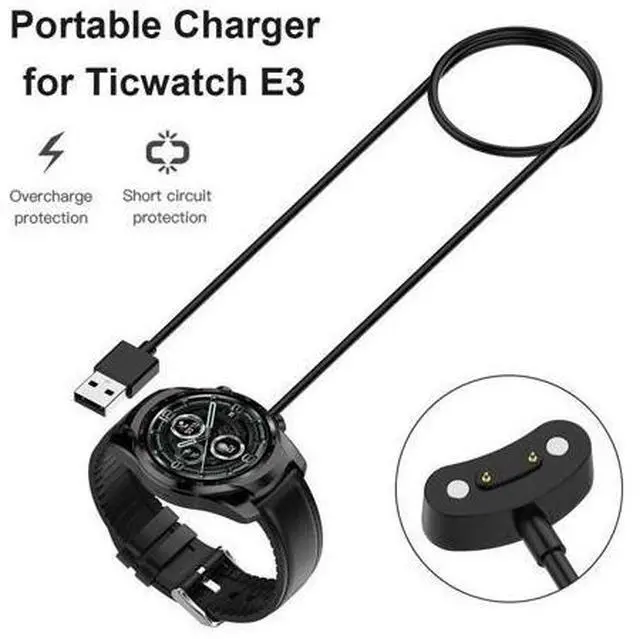 Alt view image 3 of 4 - USB Fast Charger Cable Watch Accessories USB Power Charger Cable Dock Stand for Ticwatch E3 / Pro3 / Pro3 LTE