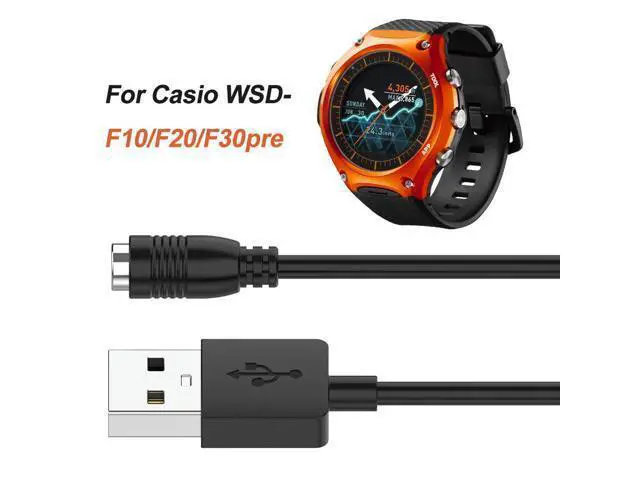 Alt view image 2 of 3 - USB Charging Cable Watch Accessories Fast Charging Cable watch Charger Cord for WSD-F10 WSD-F20 WSD-F30 Pro-trek F21