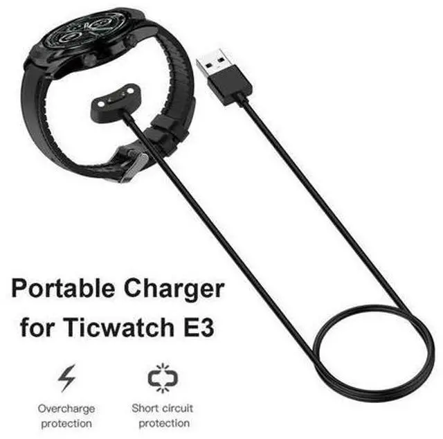 Alt view image 4 of 4 - USB Fast Charger Cable Watch Accessories USB Power Charger Cable Dock Stand for Ticwatch E3 / Pro3 / Pro3 LTE