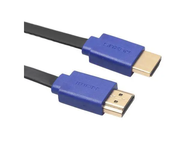 Alt view image 2 of 4 - 1.8m HDMI 1.4 (1080P) Gold Plated Connectors HDMI Male to HDMI Male Retractable Flat Cable (Black)