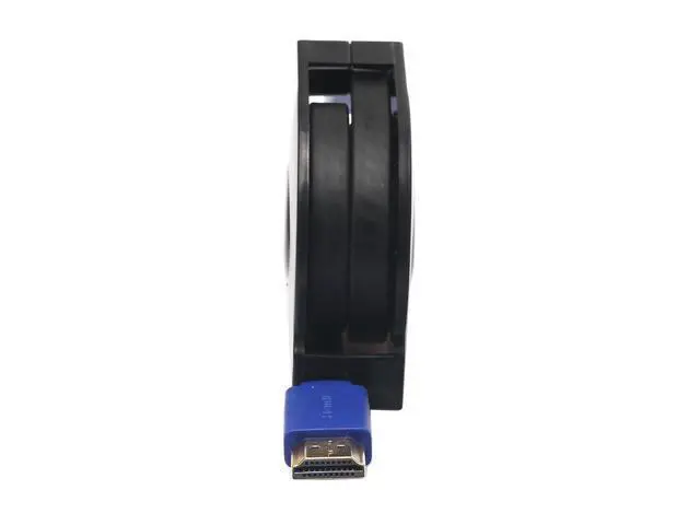 Alt view image 3 of 4 - 1.8m HDMI 1.4 (1080P) Gold Plated Connectors HDMI Male to HDMI Male Retractable Flat Cable (Black)