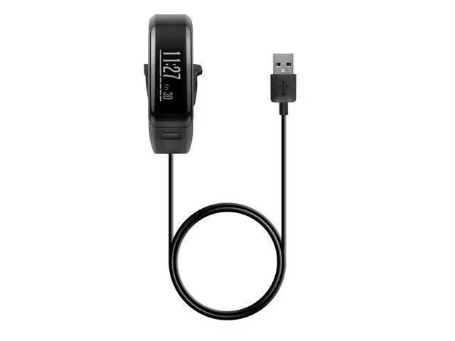 Alt view image 4 of 4 - USB Charger Charging Cable Charger Cord Replacement Charging Cable Cord Dock Stand for Garmin VivoHR Watch