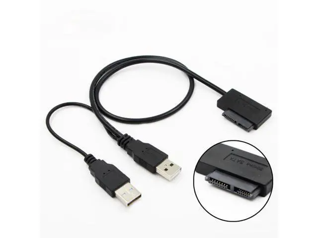 Alt view image 2 of 3 - Notebook Optical Drive 7+6Pin SATA To USB2.0 Easy Drive Cable USB To SATA 13P Optical Drive Cable