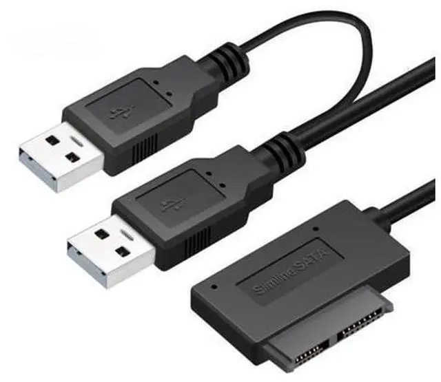 Main image of Notebook Optical Drive 7+6Pin SATA To USB2.0 Easy Drive Cable USB To SATA 13P Optical Drive Cable