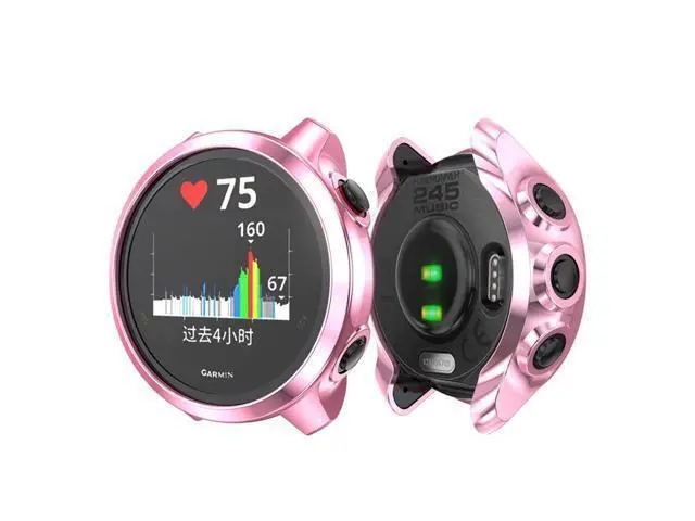 Alt view image 2 of 5 - For Garmin Forerunner 245 TPU Electroplated Watch Case(Golden)