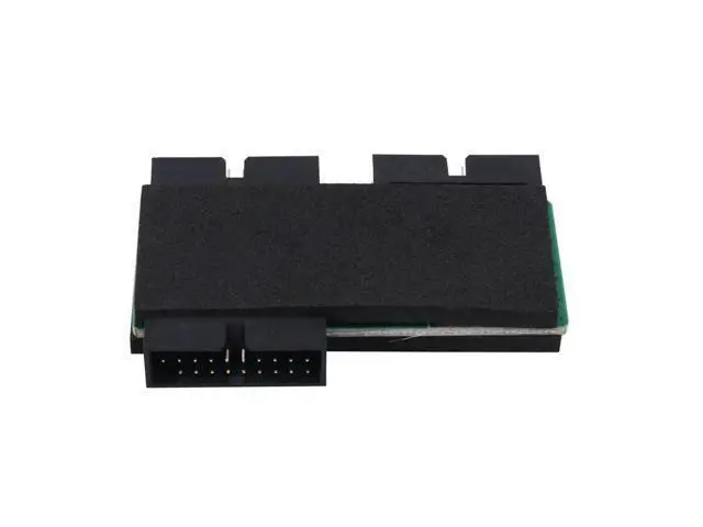 Alt view image 2 of 4 - USB 3.0 19PIN One-To-Two Hub Part With Chip And Modular Cable Design USB 19PIN HUB Motherboard 19PIN Extension Cable 1 To 2
