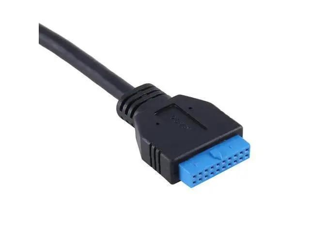 Alt view image 3 of 4 - USB 3.0 19PIN One-To-Two Hub Part With Chip And Modular Cable Design USB 19PIN HUB Motherboard 19PIN Extension Cable 1 To 2