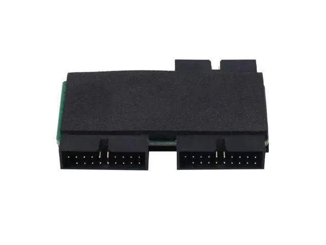 Alt view image 4 of 4 - USB 3.0 19PIN One-To-Two Hub Part With Chip And Modular Cable Design USB 19PIN HUB Motherboard 19PIN Extension Cable 1 To 2
