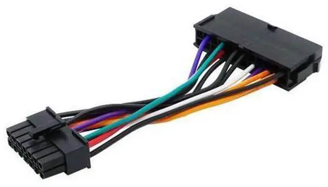 Alt view image 3 of 3 - PC ATX 24 Pin TO 14 Pin Power Supply Cable 18AWG Wire For Lenovo Q77 B75 A75 Q75 H81 Motherboard Mainboard