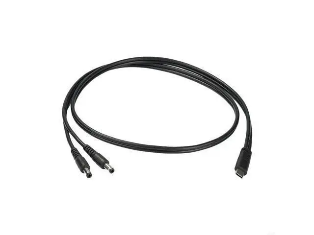 Alt view image 2 of 3 - 60W USB C to DC 5.5 x 2.5mm Power Charging Cord for Laptop 20V USB Type C Male Input to Double DC 5.5 x 2.5mm Male Cable