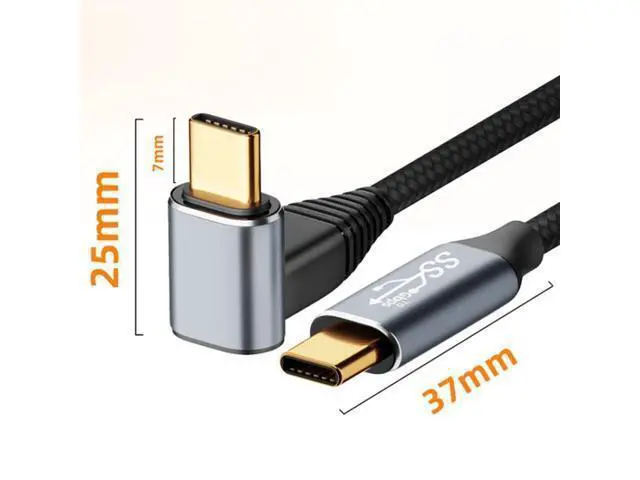 Alt view image 2 of 6 - For Steam Deck Gen2 100W USB-C/Type-C Male to USB-C/Type-C Male Stereo Curved Data Cable, Length:3m 3m