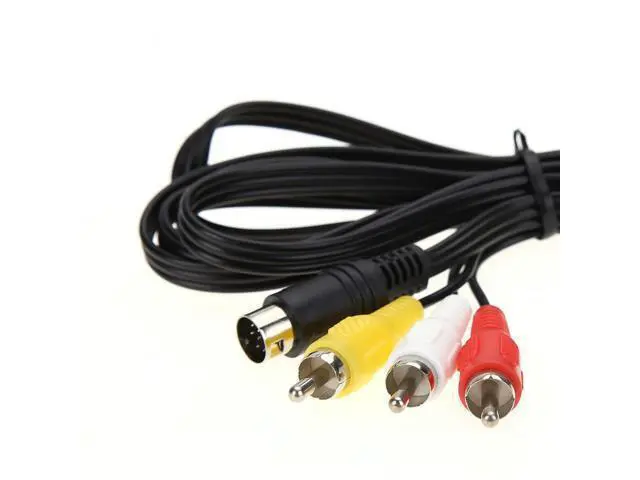Alt view image 3 of 3 - Audio Video AV Wire Cable 3RCA Cord 9 Pin To RCA Connection Cord AV Audio Video Cable for Sega Genesis 2 Or 3